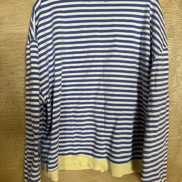 Free People Classic Striped Crewneck in Blue Combo - Picture 5 of 6